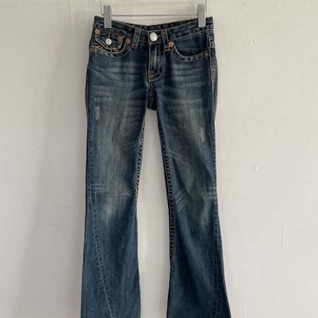 True religion denim boots cut pants