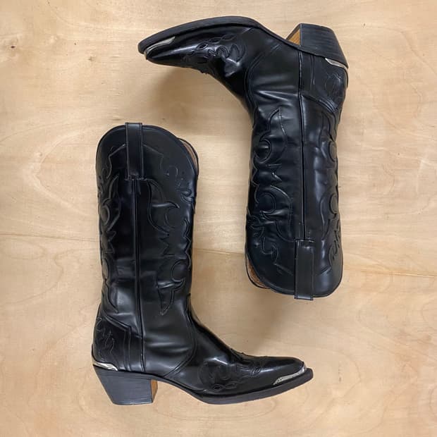 VTG metal tip western boots 메탈팁 웨스턴 부츠