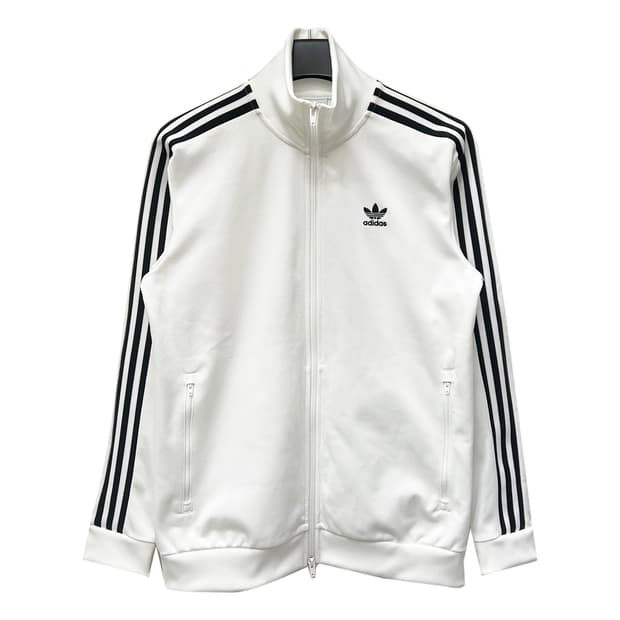 아디다스 베켄바우어 화이트 트랙탑 져지 L