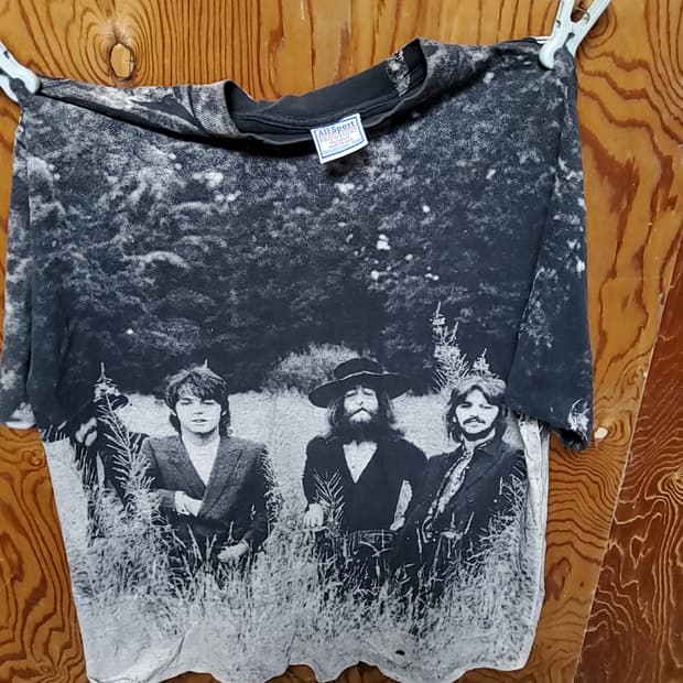 비틀즈  반팔 티셔츠 free size빈티지 all sport USA