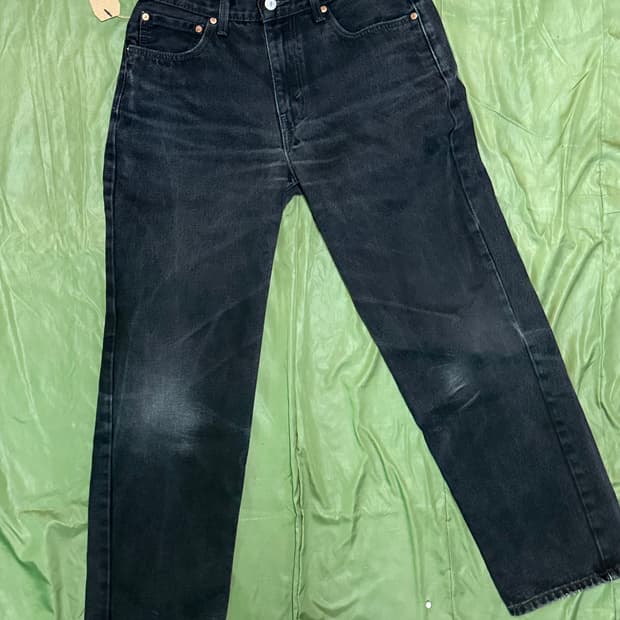 리바이스 550 릴렉스 핏 블랙 데님 팬츠 32