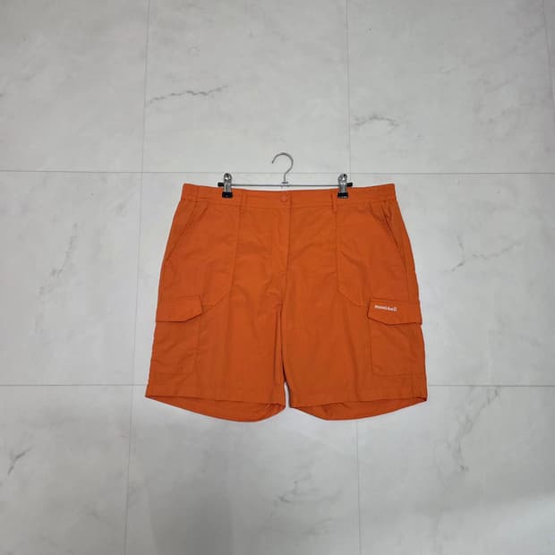 XL 몽벨 나일론 카고 쇼츠 반바지 오렌지
