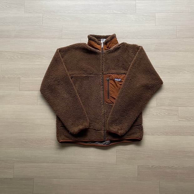 파타고니아 레트로x 브라운 오렌지 자켓