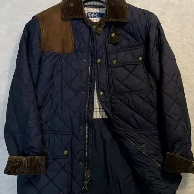 폴로 랄프로렌 헤리티지 캠든 퀼팅 헌팅 자켓 11fw 네이비