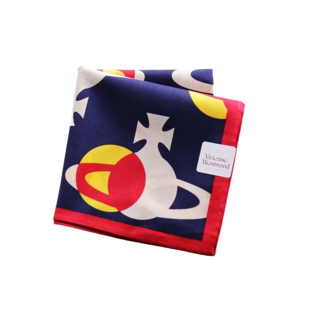 비비안웨스트우드 면 손수건 1 (새상품 with Case)