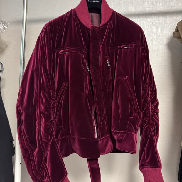 M) 하이더아커만 벨벳 봄버 자켓