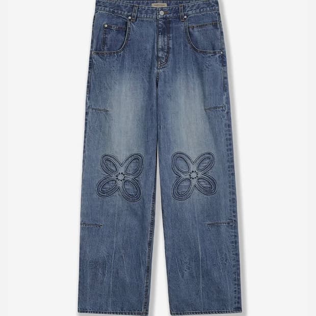 마틴플랜 Cycla Crinkle Denim Pants - M.BLUE