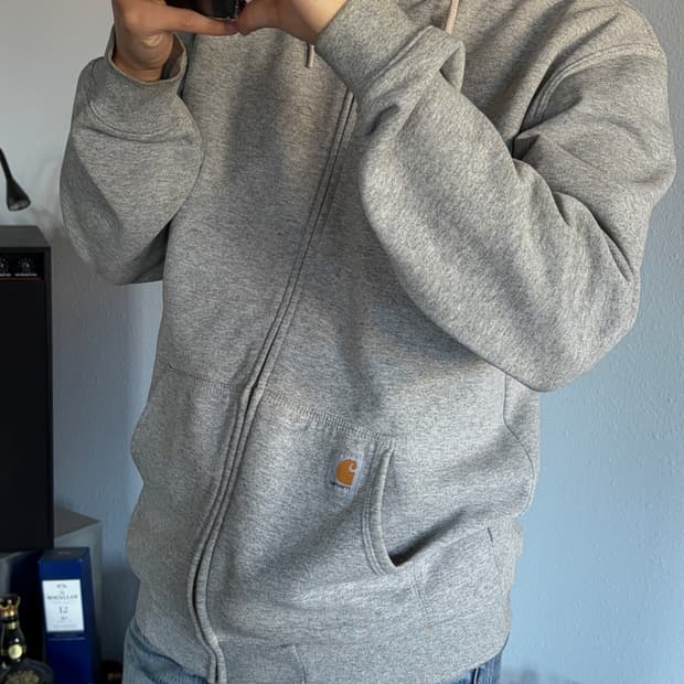 [L]칼하트 WIP 미드웨이트 그레이 후드집업