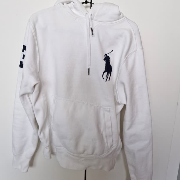 폴로 랄프로렌 빅포니 후드티 화이트색상