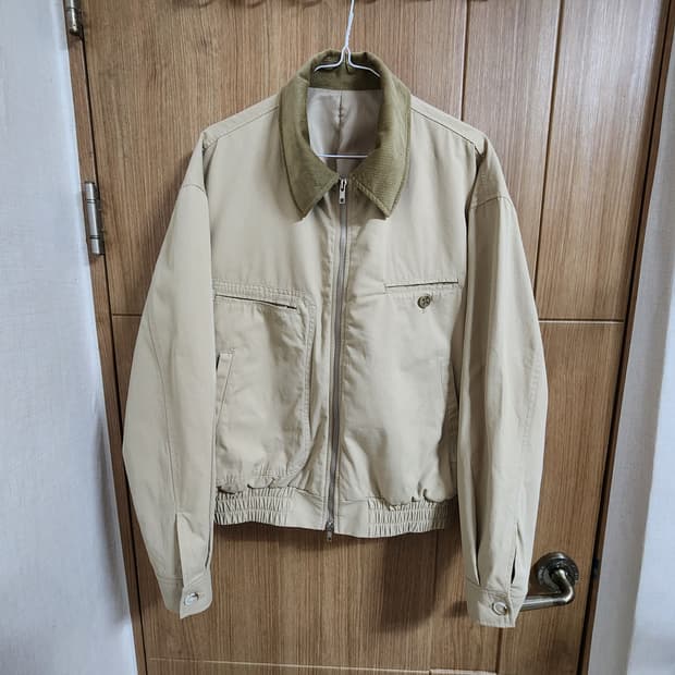 (M)인템포무드 코듀로이 카라 루프 포켓 워크 재킷