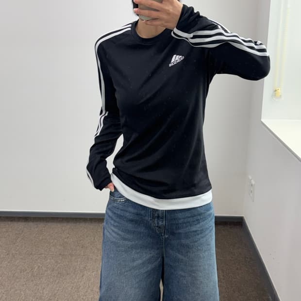 Adidas 아디다스 트랙탑 블랙 롱슬리브