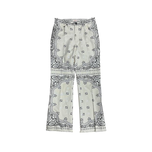 [27] 토리버치 페이즐리 자가드 부츠컷팬츠