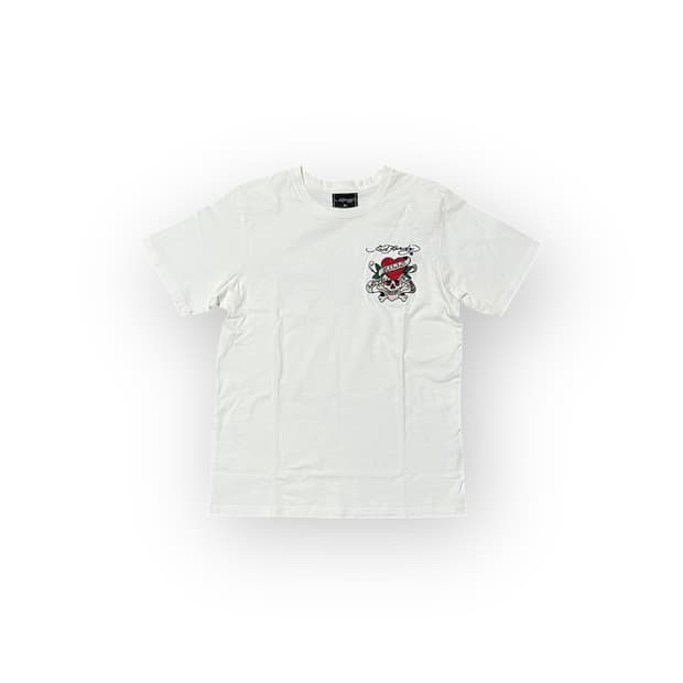 에드 하디 로고 자수 티셔츠