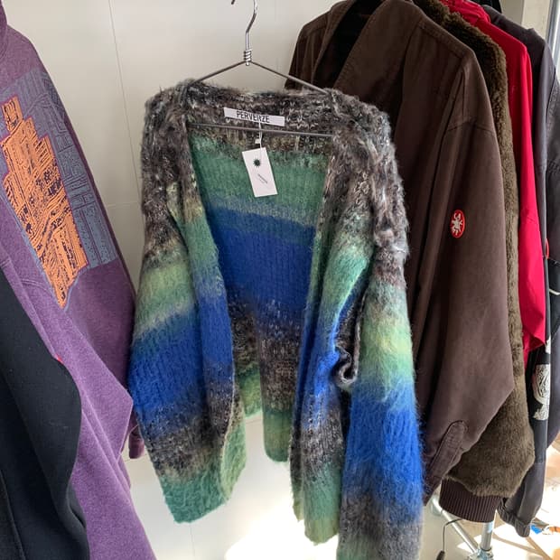 Perverze 퍼버즈 니트 알파카 가디건