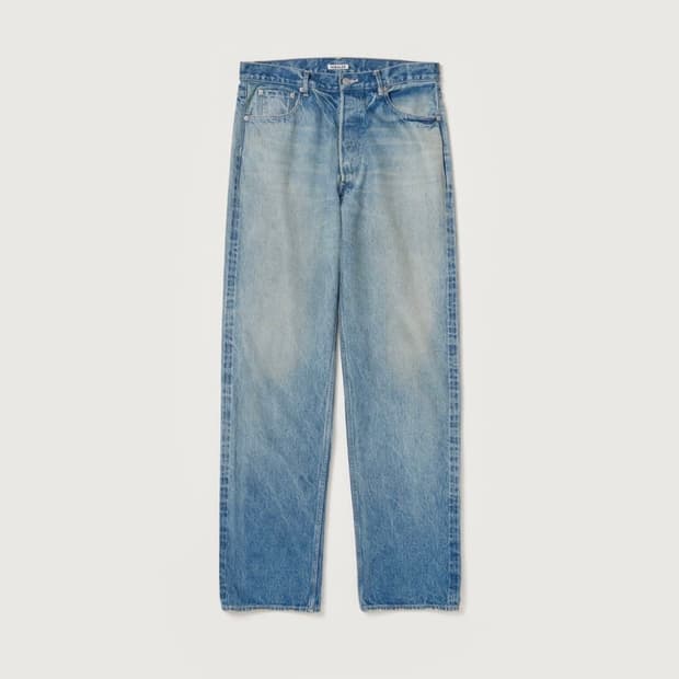 [5] 24aw 오라리 셀비지 페이디드 와이드 데님