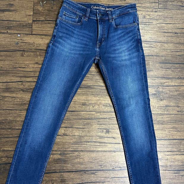 새제품 캘빈클라인진 스트레이트 테이퍼 청바지 W28 L32