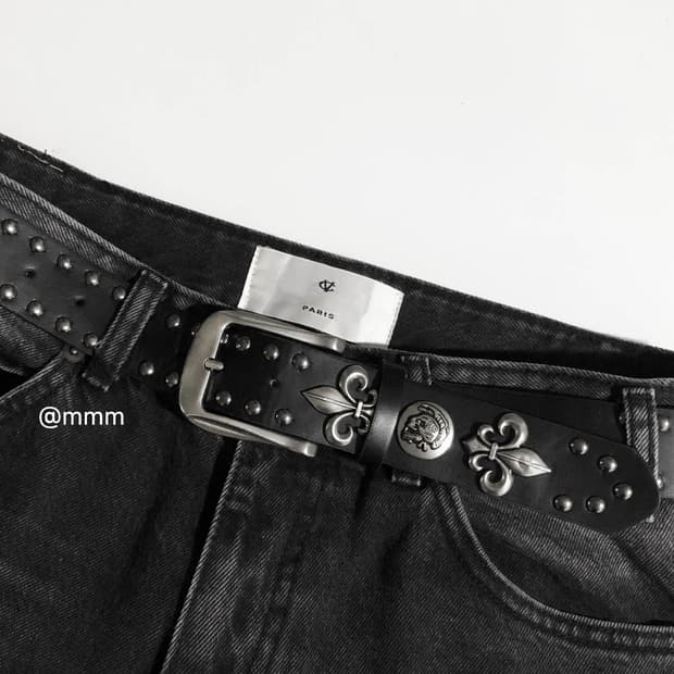[Unisex] 락시크 웨스턴 스터드 벨트