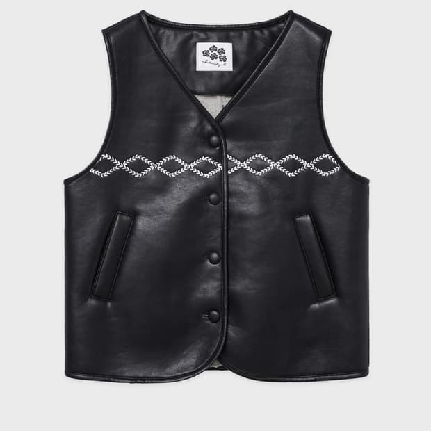 시눈  SN Shearling Leather Vest