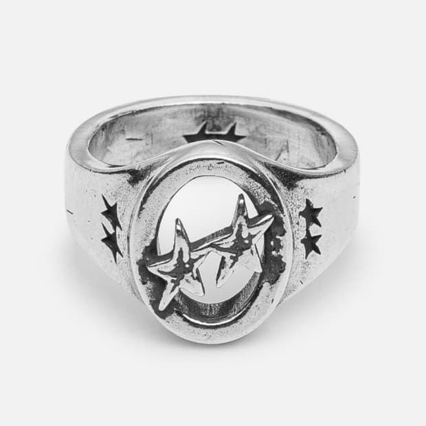 TWOJEYS_Link Stars Ring Silver