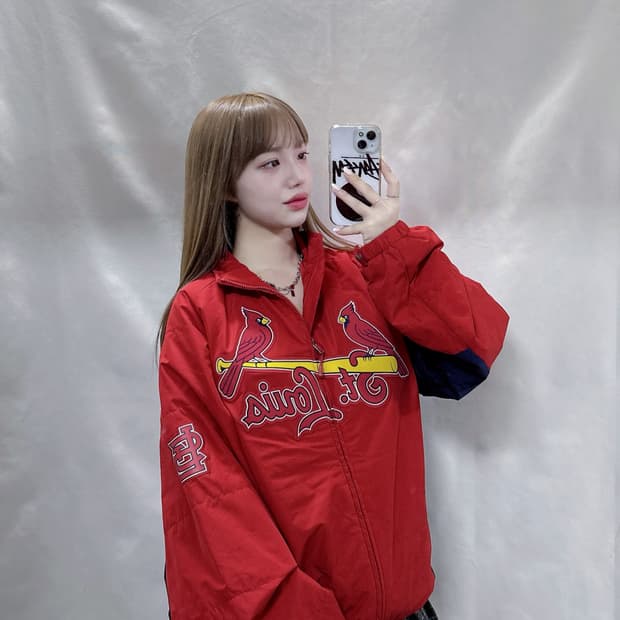 마제스틱 MLB 세인트루이스 베이스볼 자켓 