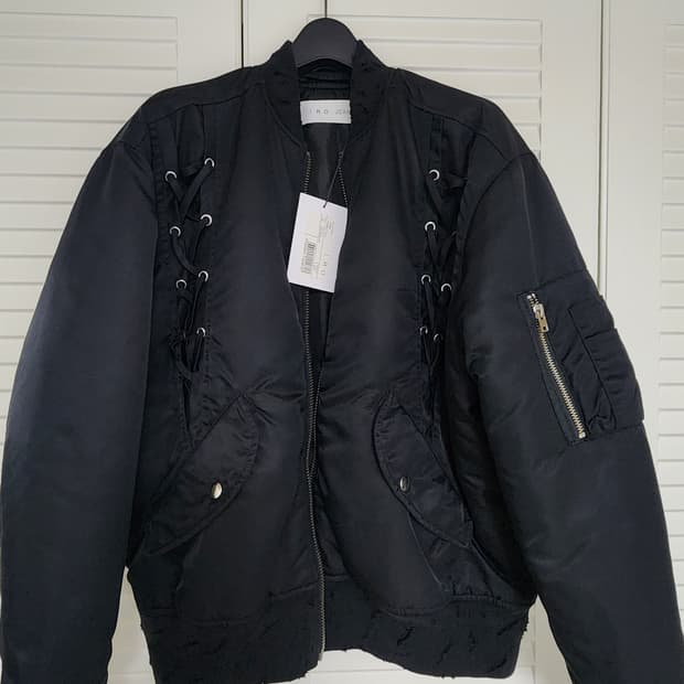 Iro 한섬 수입  오리털 봄버 패딩 새상품