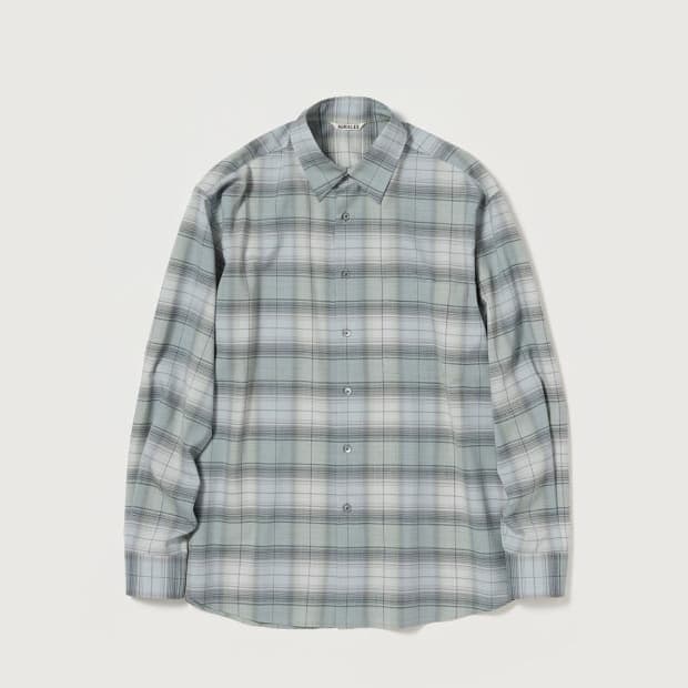 [3] 오라리 25ss 블루체크 셔츠