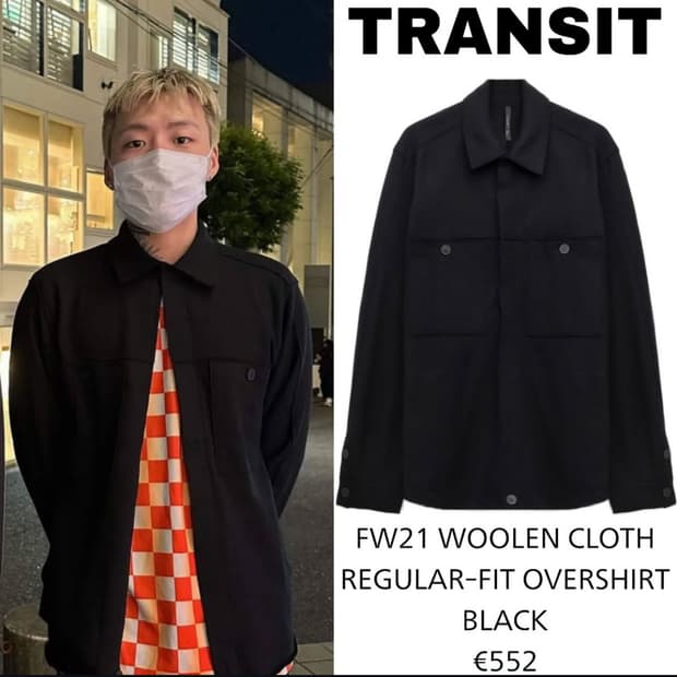 [M]TRANSIT 트랜짓 울 zip 오버셔츠 자켓 키드밀리 님착용