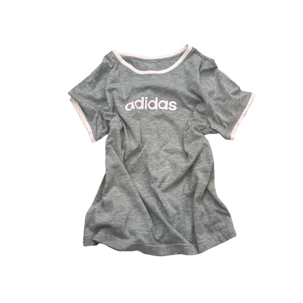 Adidas grey pink t shirt 