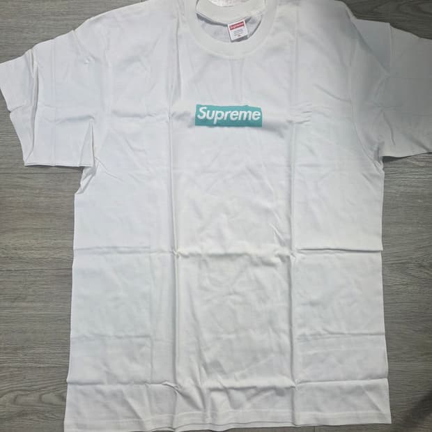 슈프림 박스로고 티파니 티셔츠 XL