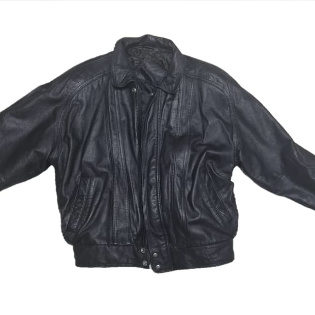 크롭 양가죽 자켓