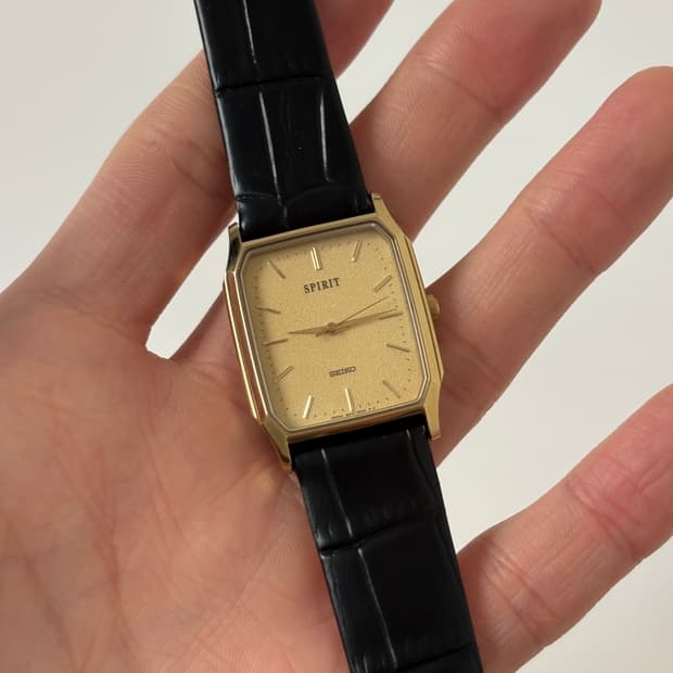 1990s Spirit Texture Gold Tank Quartz