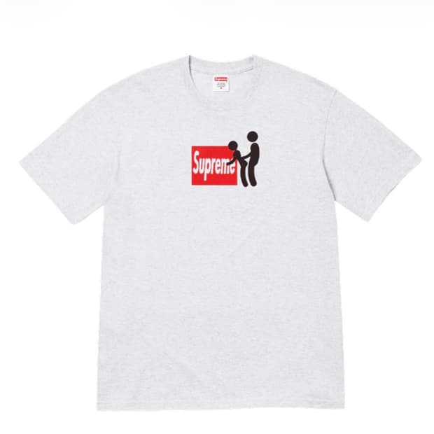 [L] 슈프림 스틱 티셔츠 애쉬 그레이 - 25FW