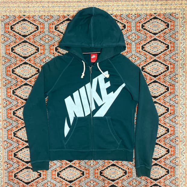 나이키 딥그린 스펠로고 후드집업 여성L