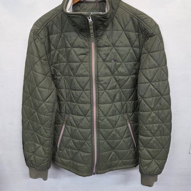 타미힐피거 퀄팅 경량패딩 집업자켓 m