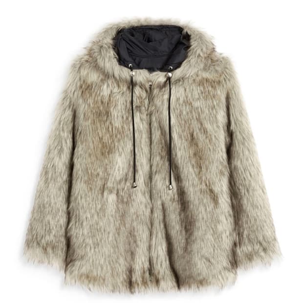 OPENYY 리버시블 퍼 후드재킷