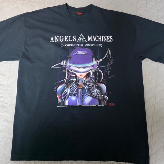 [XL] 공각기동대 부틀렉 이더리얼 스튜디오 컬러 블랙 티셔츠