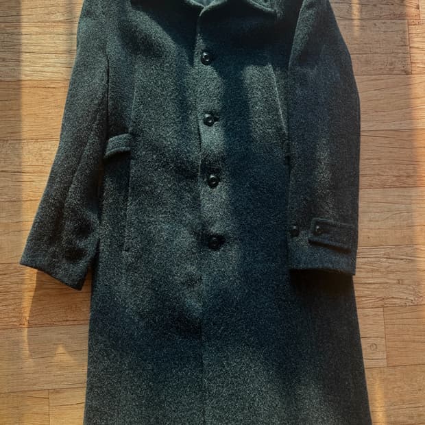 일본 무슈 니콜 by 코바야시 유키오 울100% 싱글 롱 코트/48 