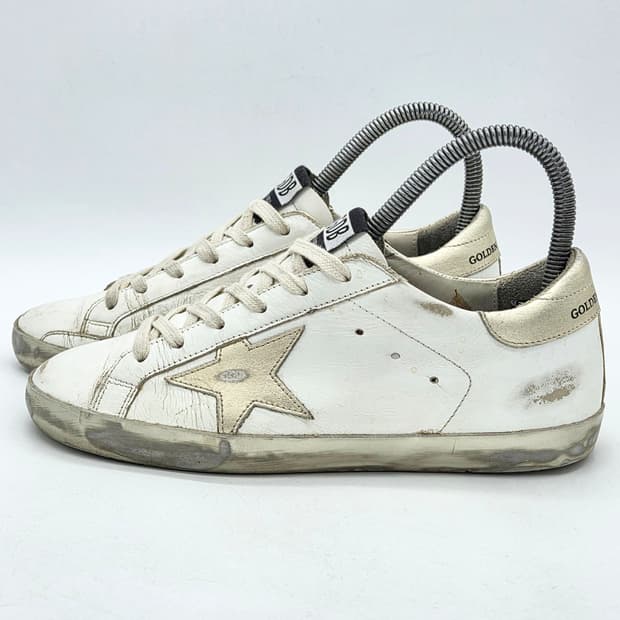 골든구스 우먼스 슈퍼스타 흰/금 (37)