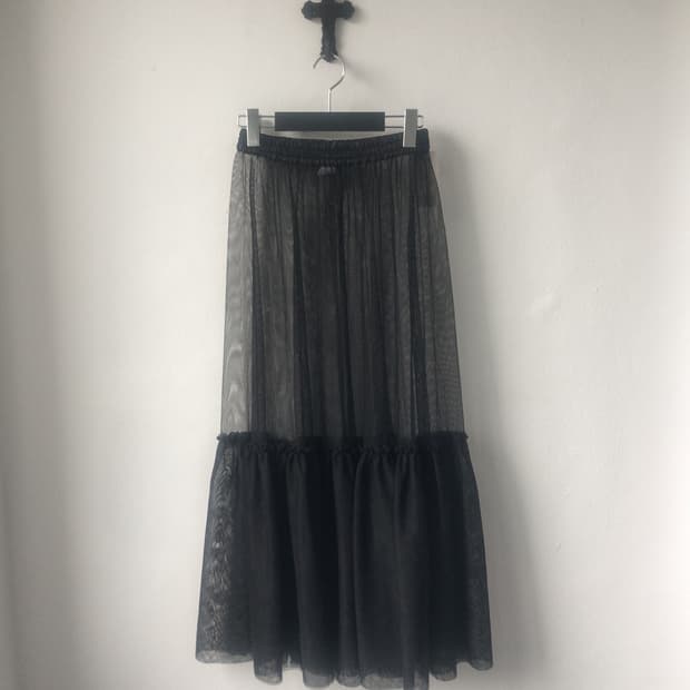 Layered long skirt