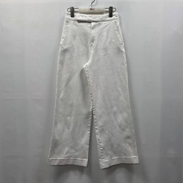 1169 BLOSSOM H COMPANY 화이트 와이드 코튼 팬츠