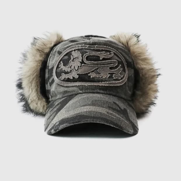 배드블러드 미스틱 트래퍼햇 카모 트루퍼햇 털모자 camo