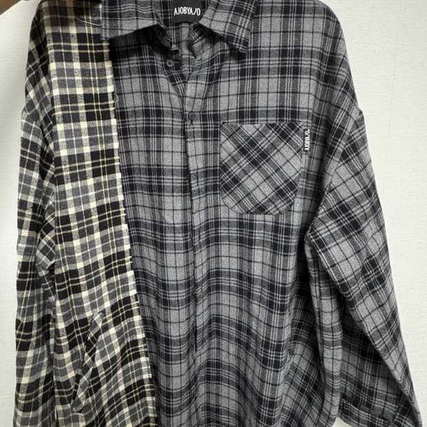 아조바이아조 투폴드 체크셔츠