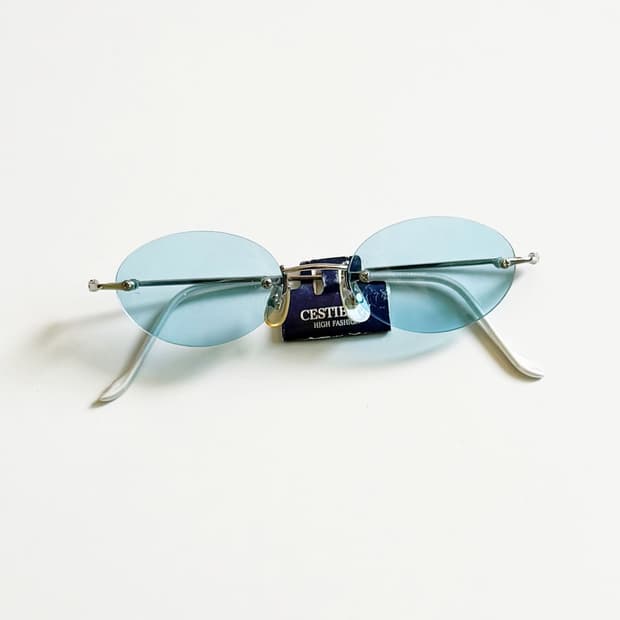 CESTIBIEN 무테 오벌 프레임 빈티지 안경