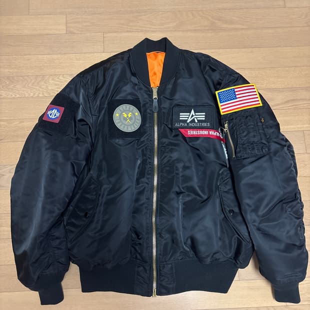 알파인더스트리 MA-1 레귤러 플렉스 Black