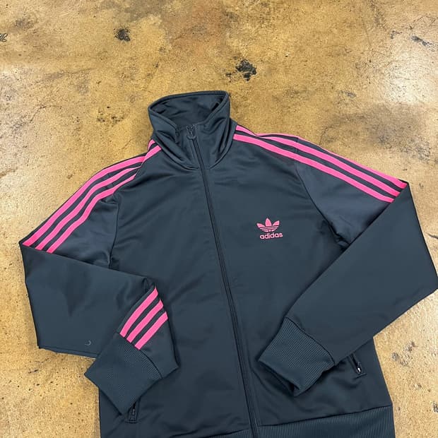 [정품/100] 아디다스 블랙 핑크 삼선 트랙탑 져지 b19