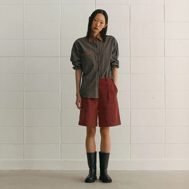 시엔느 Fitzroy Check Shirt (Blue)