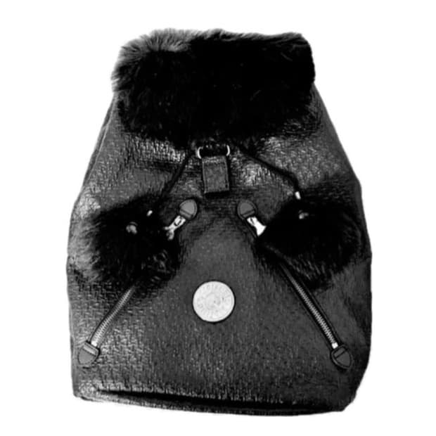 키플링 Y2K 퍼 빈티지 복조리 백팩