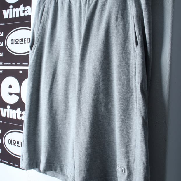 W(L-XL) 에토스 반바지 팬츠 버뮤다 밴딩 그레이-P10465