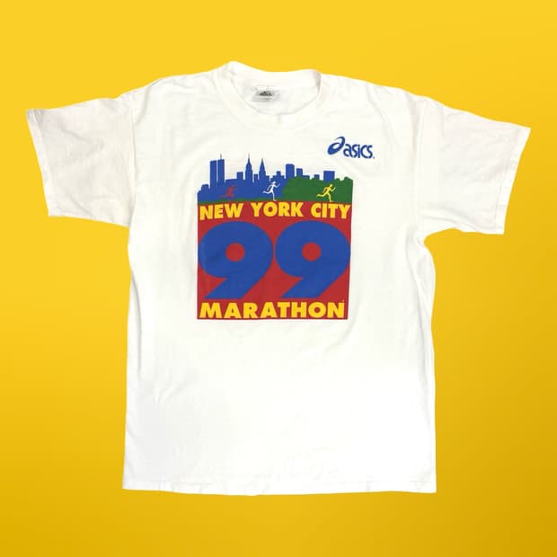 asics 뉴욕마라톤99 티셔츠