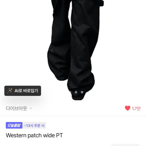 다이브아웃 Western patch wide PT